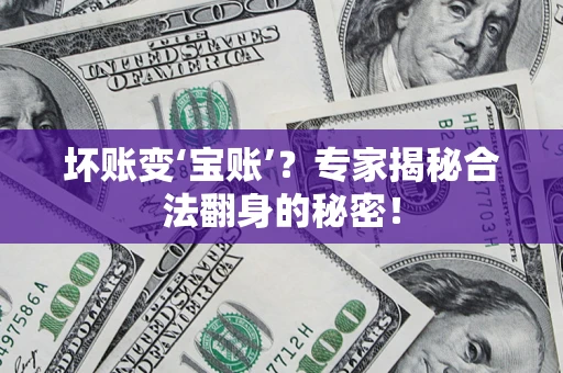 济南坏账变‘宝账’？专家揭秘合法翻身的秘密！