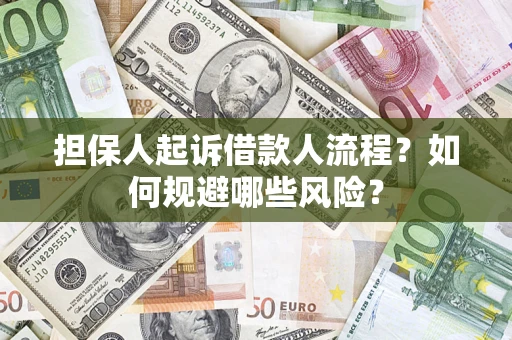 济南担保人起诉借款人流程？如何规避哪些风险？